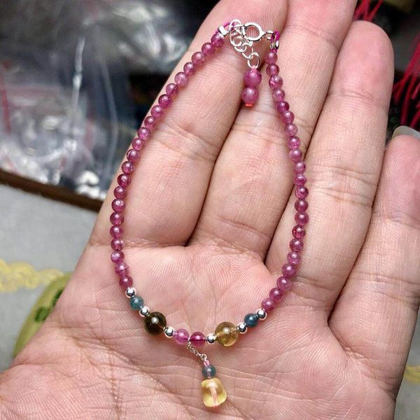 beaded, strands wholesale tourmaline natural stone bracelet crystal beads with 925 silver for women girl diy fashion jewelry, Black
beaded, strands wholesale tourmaline natural stone bracelet crystal beads with 925 silver for women girl diy fashion jewelry, Black