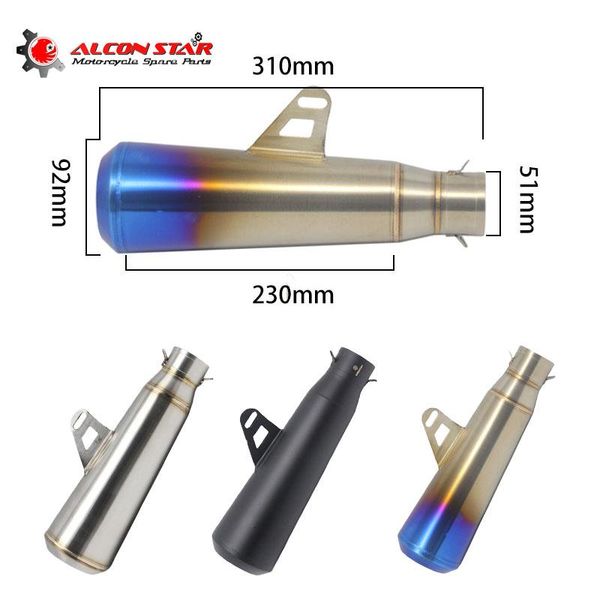 motorcycle exhaust system alconstar- universal muffler motorbike 51mm inlet escape moto for dit pit bike off road atv racing
motorcycle exhaust system alconstar- universal muffler motorbike 51mm inlet escape moto for dit pit bike off road atv racing