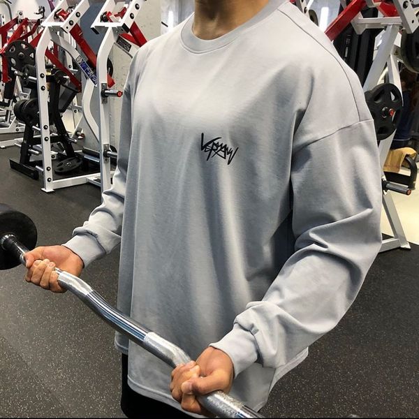 muscle brothers tide brand loose fitns cloth leisure training sportswear long sleeve t-shirt pullover sweater thin men, Black
muscle brothers tide brand loose fitns cloth leisure training sportswear long sleeve t-shirt pullover sweater thin men, Black