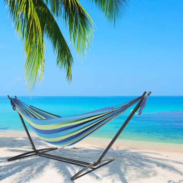 camp furniture strip hammock set blue beach outdoor patio garden poolside sleeping swing vacation black steel pipe frame high strength
camp furniture strip hammock set blue beach outdoor patio garden poolside sleeping swing vacation black steel pipe frame high strength