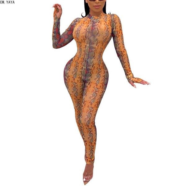 women's jumpsuits & rompers cm.yaya autumn women winter full sleeve snake skin print nightclub 3d bandage skinny outfit zl1209, Black;white
women's jumpsuits & rompers cm.yaya autumn women winter full sleeve snake skin print nightclub 3d bandage skinny outfit zl1209, Black;white