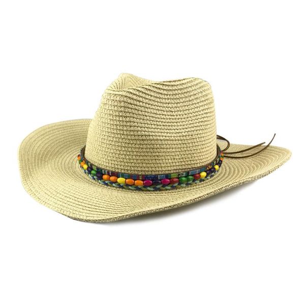 men`s hat straw fedoras cowboy hats for women and men beach summer outdoor cap sertissage shell crimping wide brim, Blue;gray
men`s hat straw fedoras cowboy hats for women and men beach summer outdoor cap sertissage shell crimping wide brim, Blue;gray