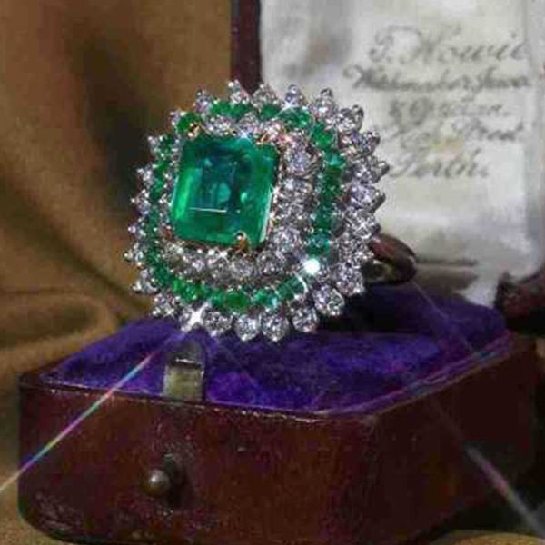 european and american fashion high-end popular retro emerald gold z ring cross-border fashion ornament, Golden;silver
european and american fashion high-end popular retro emerald gold z ring cross-border fashion ornament, Golden;silver