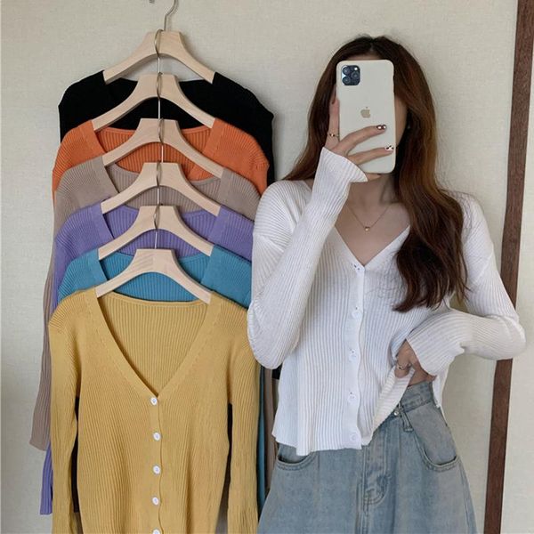 women's knits & tees aossviao casual long knitted cardigan women autumn winter yellow sleeve loose female button knitwear sweaters 2021, White
women's knits & tees aossviao casual long knitted cardigan women autumn winter yellow sleeve loose female button knitwear sweaters 2021, White