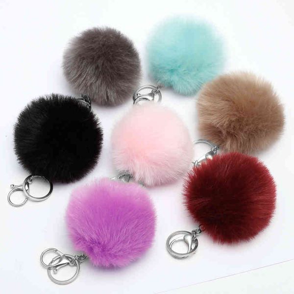 regelin 8cm fake fur lovely fluffy pompom brand bag keychain car keyring silver color chains keychain fashion women jewelry gift
regelin 8cm fake fur lovely fluffy pompom brand bag keychain car keyring silver color chains keychain fashion women jewelry gift