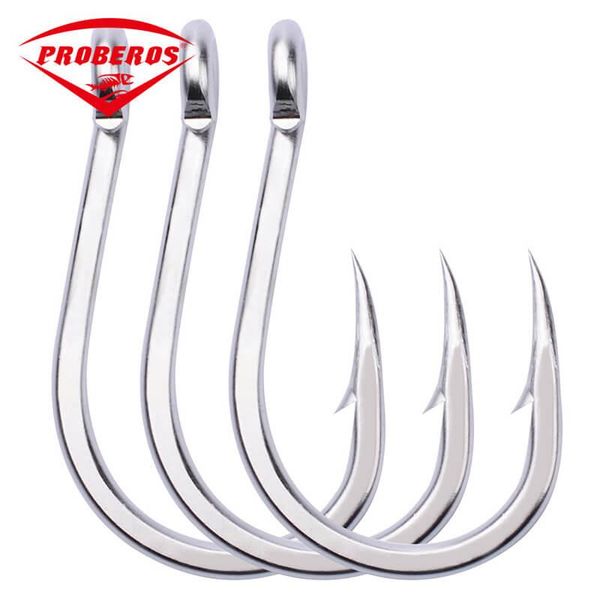 10pcs/5pcs set fishing hook stainless steel fishhook 1/0#-13/0# bass barbed carp single feeder hooks with ring
10pcs/5pcs set fishing hook stainless steel fishhook 1/0#-13/0# bass barbed carp single feeder hooks with ring