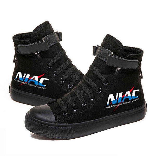 nasa astronaut high canvas shoes sports casual men's and women's lovers' velcro, Black;white
nasa astronaut high canvas shoes sports casual men's and women's lovers' velcro, Black;white