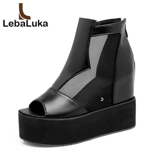 tuyoki size 32-43 high wedges sandals women platform height increasing heels shoes peep toe summer footwears, Black
tuyoki size 32-43 high wedges sandals women platform height increasing heels shoes peep toe summer footwears, Black