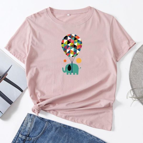 women's t-shirt balloon elephant animal woman short sleeve t-shirts summer for women cotton graphic tee female shirt clothes, White
women's t-shirt balloon elephant animal woman short sleeve t-shirts summer for women cotton graphic tee female shirt clothes, White