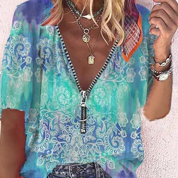 women's t-shirt summer lace flower blouse women 2021 europe style v-neck zipper bigger sizes short sleeve loose snow spins upper vestid, White
women's t-shirt summer lace flower blouse women 2021 europe style v-neck zipper bigger sizes short sleeve loose snow spins upper vestid, White