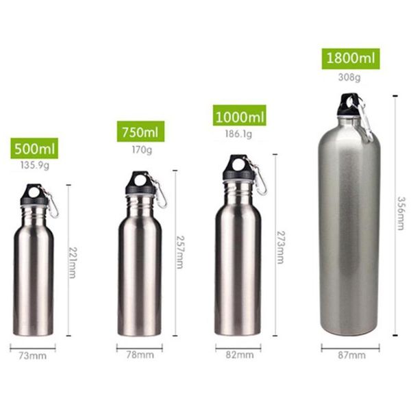 none sports water bottles stainless steel single-layer bottle keeps cold for outdoor activities riding
none sports water bottles stainless steel single-layer bottle keeps cold for outdoor activities riding