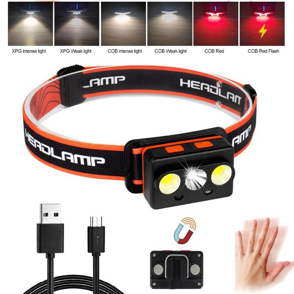 xpg+cob led headlamp intelligent sensing ultra bright hard head lamp powerful headlight usb rechargeable waterproof headlamps
xpg+cob led headlamp intelligent sensing ultra bright hard head lamp powerful headlight usb rechargeable waterproof headlamps