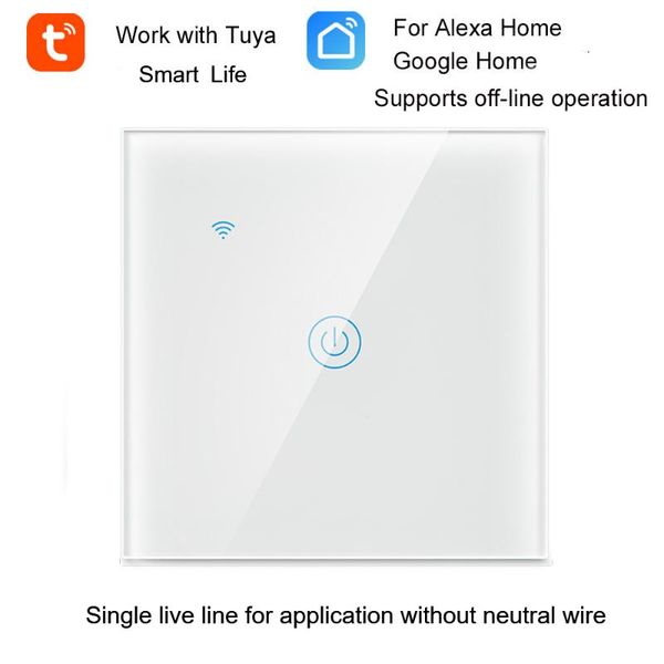 smart home control tuya wifi switch wall light single live line for application without neutral wire
smart home control tuya wifi switch wall light single live line for application without neutral wire