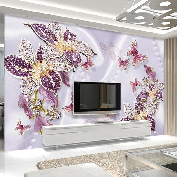 wallpapers drop custom mural 3d luxury european purple jewelry butterfly flower waterproof silk cloth fabric wallpaper background
wallpapers drop custom mural 3d luxury european purple jewelry butterfly flower waterproof silk cloth fabric wallpaper background