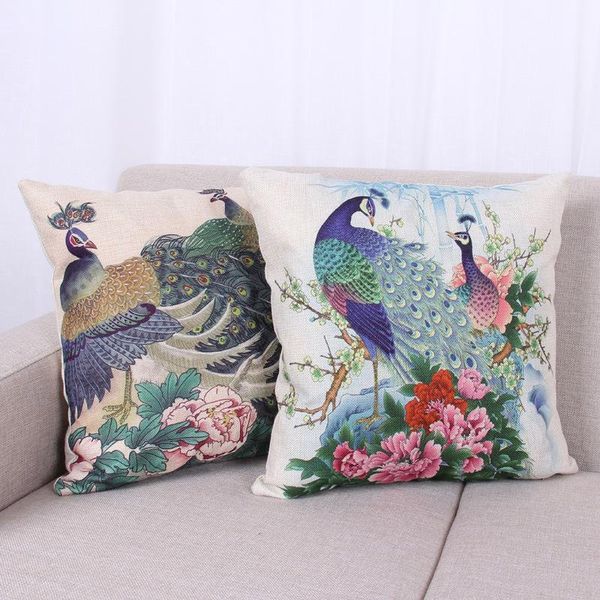 peacock cushion cover cotton linen decorative pillowcase chair seat square 45x45cm pillow home living textile cushion/decorative
peacock cushion cover cotton linen decorative pillowcase chair seat square 45x45cm pillow home living textile cushion/decorative