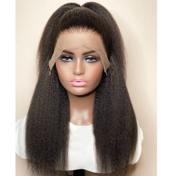 yaki straight lace front wig for women with baby hair 26 inch long curly black color middle part preplucked glueless, Black;brown
yaki straight lace front wig for women with baby hair 26 inch long curly black color middle part preplucked glueless, Black;brown