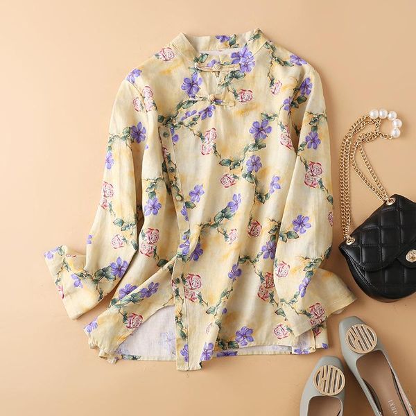 ethnic clothing nagodo print flower chinese women 2021 design plate button cotton linen shirt long sleeve ladies blouse, Red
ethnic clothing nagodo print flower chinese women 2021 design plate button cotton linen shirt long sleeve ladies blouse, Red