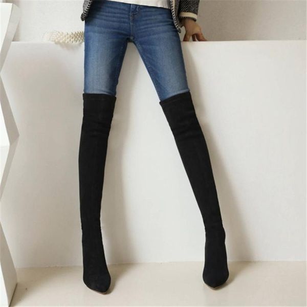 boots pxelena 2022 winter lady thigh high women slip on faux suede flock party dance nightclub show over the knee boot, Black
boots pxelena 2022 winter lady thigh high women slip on faux suede flock party dance nightclub show over the knee boot, Black