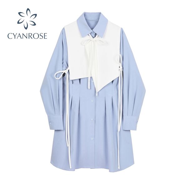 women autumn shirt dresses korean casual loose long sleeve office lady work lapel buttons casual loose midi dress female 210417, Black;gray
women autumn shirt dresses korean casual loose long sleeve office lady work lapel buttons casual loose midi dress female 210417, Black;gray