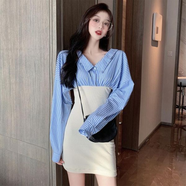 style striped stitching slim high waist long sleeve hip dress women casual dresses, Black;gray
style striped stitching slim high waist long sleeve hip dress women casual dresses, Black;gray