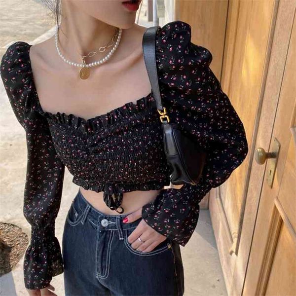 korea women floral print pleated blouse female shirts square collar short chiffon flare slevee blouses streetwear crop 210514, White
korea women floral print pleated blouse female shirts square collar short chiffon flare slevee blouses streetwear crop 210514, White