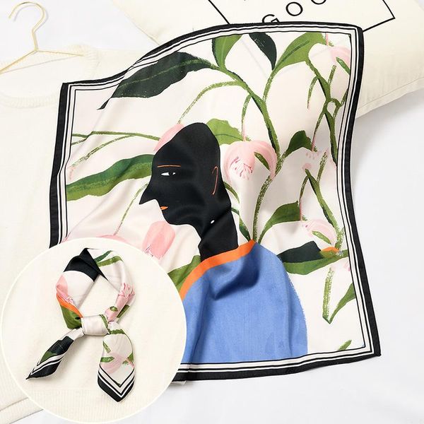 scarves fashion silky square bandana women small neck scarf elegant lady design, Blue;gray
scarves fashion silky square bandana women small neck scarf elegant lady design, Blue;gray