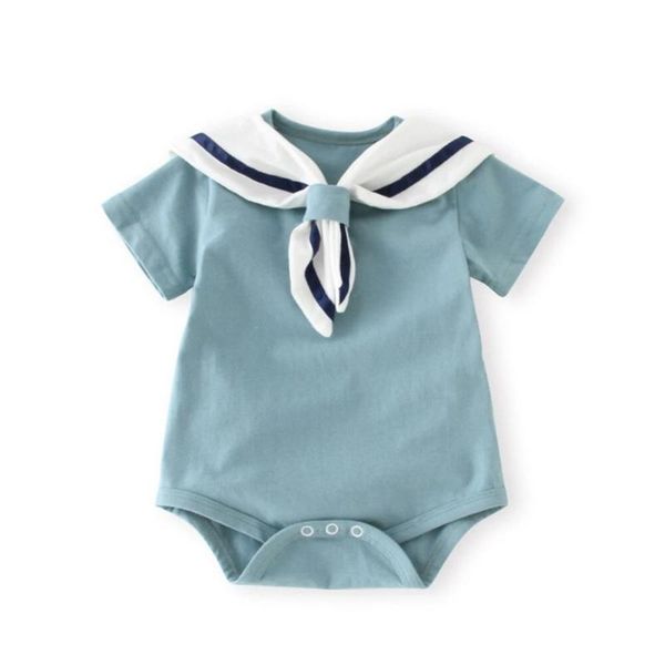 summer baby one-piece clothes cotton short sleeves boys and girls triangle jacket climbing suit navy style children's wear rompers, Blue
summer baby one-piece clothes cotton short sleeves boys and girls triangle jacket climbing suit navy style children's wear rompers, Blue