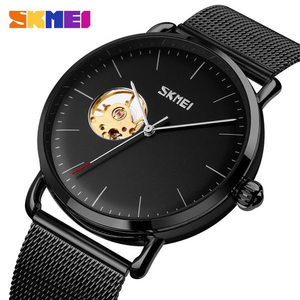 wristwatches skmei luxury automatic watch men hollow dial business mechanical mens watches stainless steel net strap fashion clock reloj 920, Slivery;brown
wristwatches skmei luxury automatic watch men hollow dial business mechanical mens watches stainless steel net strap fashion clock reloj 920, Slivery;brown