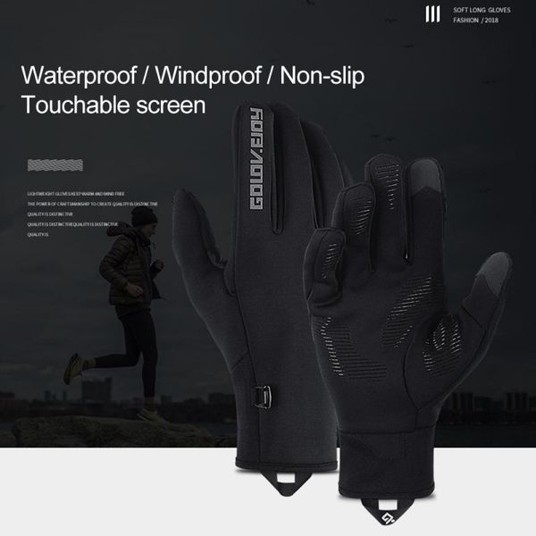 cycling gloves winter outdoor climbing skiing windproof warm fleece touch screen full finger sports equipment, Black
cycling gloves winter outdoor climbing skiing windproof warm fleece touch screen full finger sports equipment, Black