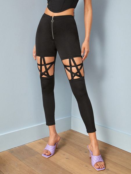 o-ring zipper cut out leggings r893#, Black
o-ring zipper cut out leggings r893#, Black
