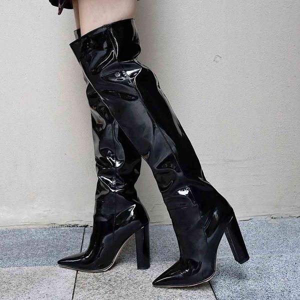 boots lady party club shoes pointed toe high heels mid calf women solid fashion boots, Black
boots lady party club shoes pointed toe high heels mid calf women solid fashion boots, Black
