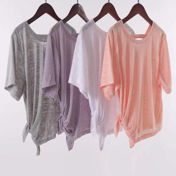 yoga outfit sport shirts solid color women workout high elastic thin gym running breathable short sleeve t-shirts
yoga outfit sport shirts solid color women workout high elastic thin gym running breathable short sleeve t-shirts