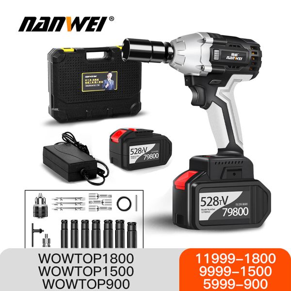 industrial brushless lithium wrench 380n high torque cordless electric wrench easy removal of car tires