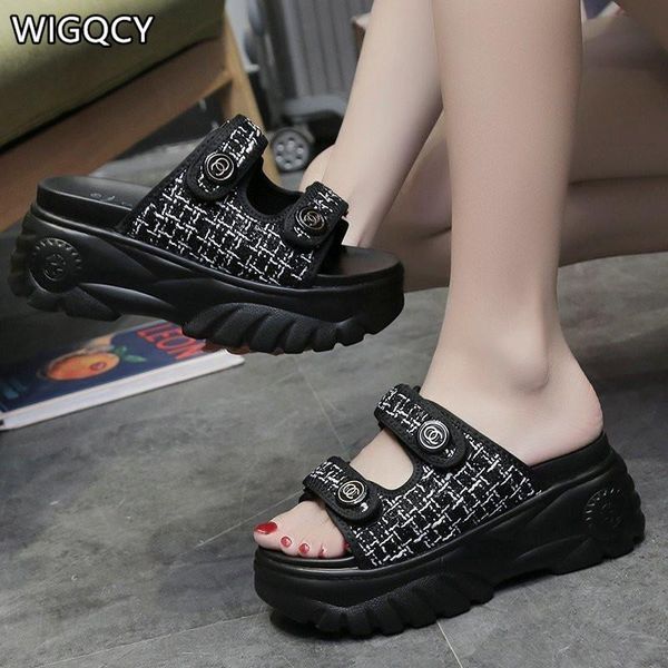 summer fashion comfortable round toe women's sandals color block casual slippers outdoor platform, Black
summer fashion comfortable round toe women's sandals color block casual slippers outdoor platform, Black