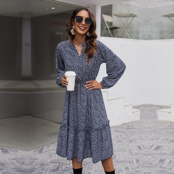 casual dresses medium long slim print dress women v neck autumn winter full sleeve elegant, Black;gray
casual dresses medium long slim print dress women v neck autumn winter full sleeve elegant, Black;gray