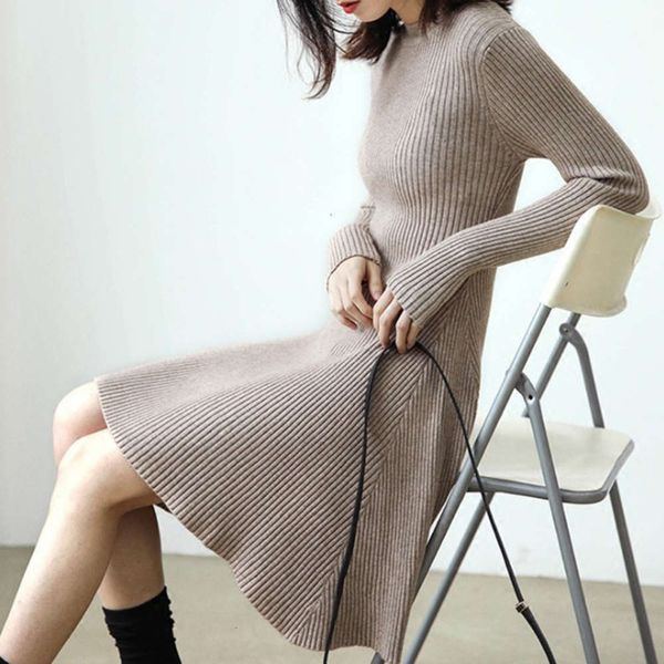 casual dresses dress light mature temperament large a-line long sleeve round neck knitted sweater for women in autumn and winter 1otn, Black;gray
casual dresses dress light mature temperament large a-line long sleeve round neck knitted sweater for women in autumn and winter 1otn, Black;gray
