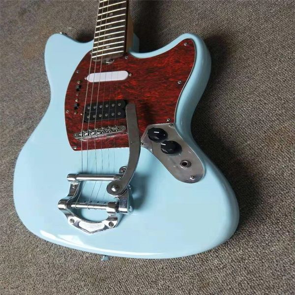 st electric guitar sky blue color maple fingerboard white pickguard chrome hardware high quality
st electric guitar sky blue color maple fingerboard white pickguard chrome hardware high quality