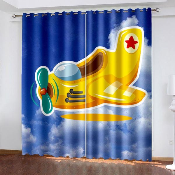 curtain & drapes 3d digital printing airplane pattern woven curtains for bedroom left and right biparting open home modern blackout
curtain & drapes 3d digital printing airplane pattern woven curtains for bedroom left and right biparting open home modern blackout