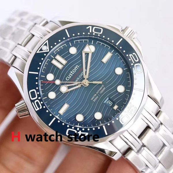 custom 42mm automatic male watch stainless steel sapphire glass ceramic bezel waterproof luminous mechanical 007 wristwatches, Slivery;brown
custom 42mm automatic male watch stainless steel sapphire glass ceramic bezel waterproof luminous mechanical 007 wristwatches, Slivery;brown