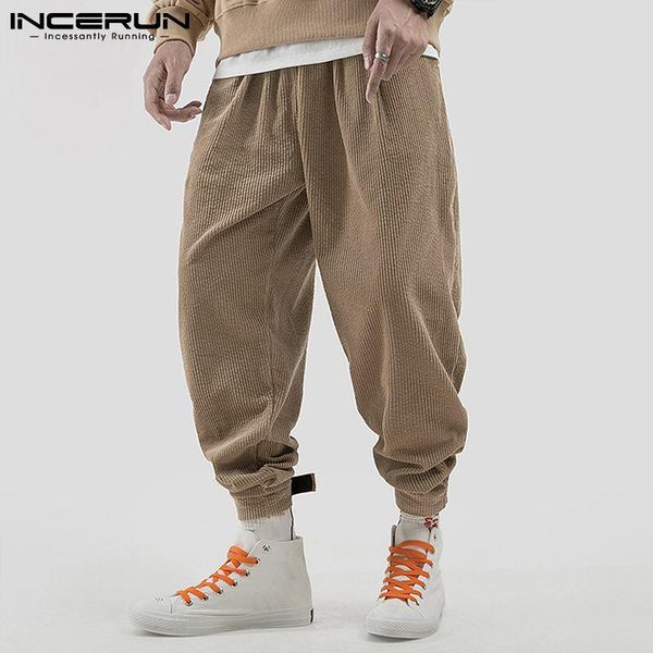 men's pants incerun 2021 men loose fashion slacks all-match simple trousers european and american casual corduroy wide leg s-5xl, Black
men's pants incerun 2021 men loose fashion slacks all-match simple trousers european and american casual corduroy wide leg s-5xl, Black