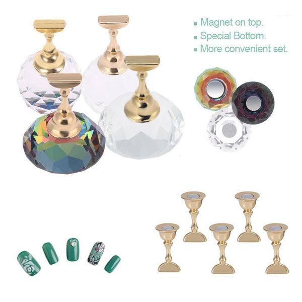 crystal magnetic nail tip practice stand base + 5pcs alloy holder false art display salon diy manicure tool equipment1, Silver
crystal magnetic nail tip practice stand base + 5pcs alloy holder false art display salon diy manicure tool equipment1, Silver