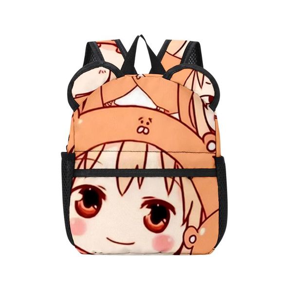 backpack himouto umaru-chan print teenager girls boys cute bear ears backpacks kids school bags
