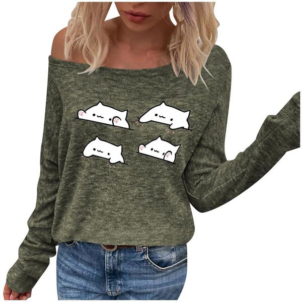 women's sweaters multicolor printed long-sleeved bottoming shirt sweater spring and autumn fashion off-the-shoulder #h, White;black
women's sweaters multicolor printed long-sleeved bottoming shirt sweater spring and autumn fashion off-the-shoulder #h, White;black