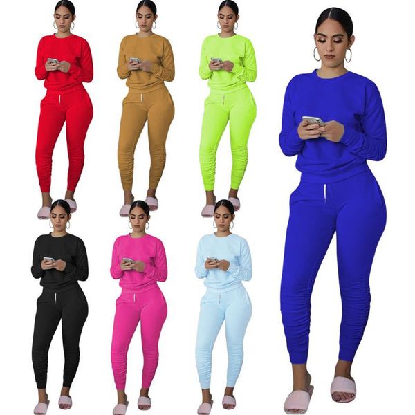 women's tracksuits 2021 solid color pleated sweatpants suit two-piece with pockets, Gray
women's tracksuits 2021 solid color pleated sweatpants suit two-piece with pockets, Gray