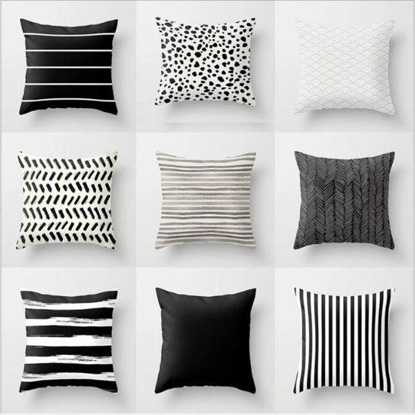 cushion/decorative pillow nordic stripes geometric cushions cover double-sided black white grey polyester pillowcase sofa car home decorativ
cushion/decorative pillow nordic stripes geometric cushions cover double-sided black white grey polyester pillowcase sofa car home decorativ
