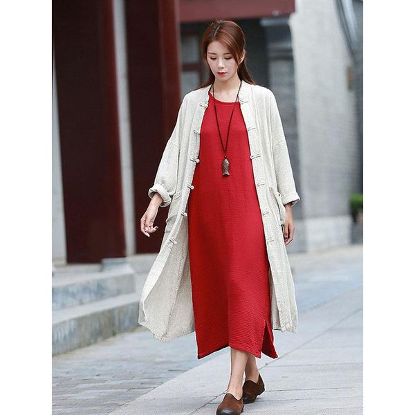 women's trench coats cotton linen windbreaker female coat 2021 spring summer solid retro ladies elegant outerwear long, Tan;black
women's trench coats cotton linen windbreaker female coat 2021 spring summer solid retro ladies elegant outerwear long, Tan;black