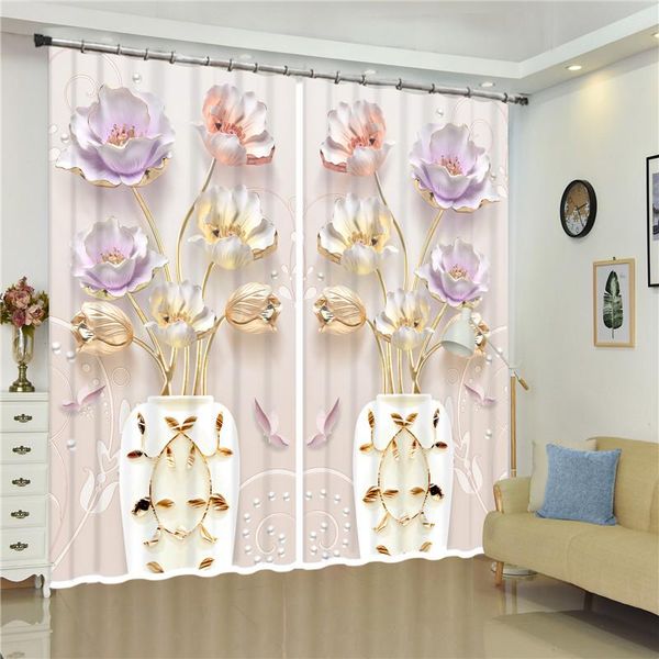 curtain & drapes 3d luxury blackout classic home vase pattern, colored flowers bedroom living room office el cortinas
curtain & drapes 3d luxury blackout classic home vase pattern, colored flowers bedroom living room office el cortinas