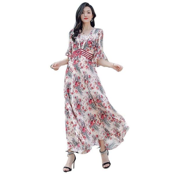 casual dresses tml21137 2021 women's spring clothing elegant stitching printing bohemian style tight waist 100% silk dress for women, Black;gray
casual dresses tml21137 2021 women's spring clothing elegant stitching printing bohemian style tight waist 100% silk dress for women, Black;gray