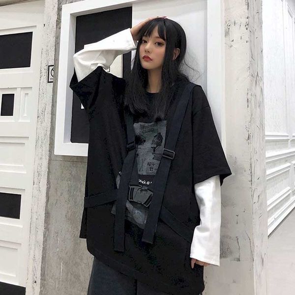 women's hoodies & sweatshirts long sleeve printed shirt, round collar, two pieces, feminine, loose bandage, thin and wild, super fire,, Black
women's hoodies & sweatshirts long sleeve printed shirt, round collar, two pieces, feminine, loose bandage, thin and wild, super fire,, Black