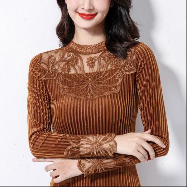 autumn gold velvet long sleeve womens shirts mesh patchwork korean warm plus half turtleneck z22, White
autumn gold velvet long sleeve womens shirts mesh patchwork korean warm plus half turtleneck z22, White